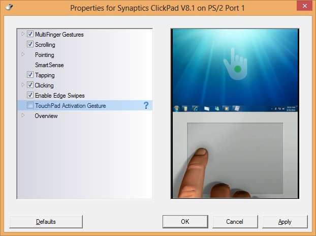 acer synaptics touchpad driver windows 10